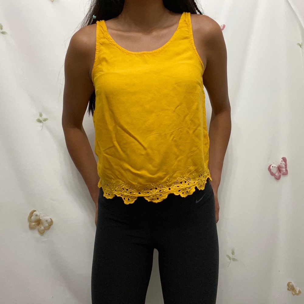 Yellow Forever 21 Tank Top